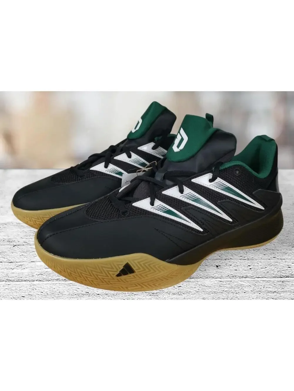 adidas Dame Certified 3 Black /Green Men Basketball Shoes Size 11.5‎ NEW